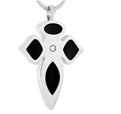 Men's Waterdrop Shape Pendant with Crystal Inlay and Enamel 18K Gold Plated Fashion