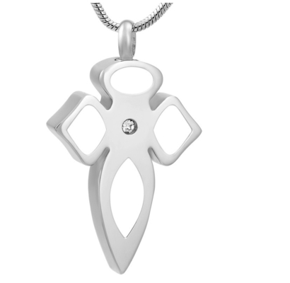 Men's Waterdrop Shape Pendant with Crystal Inlay and Enamel 18K Gold Plated Fashion