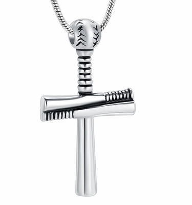 Classic Style Cremation Jewelry Cross Pendant for Ashes Made of 316L Stainless Steel