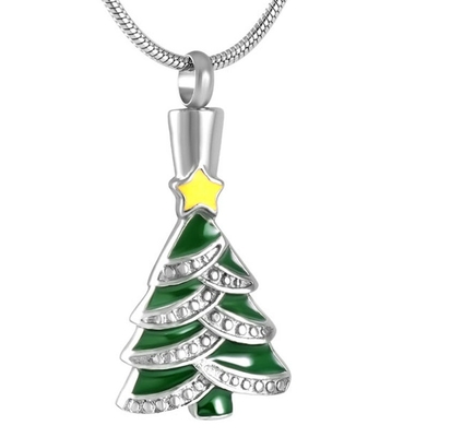 Jewelry Type Pendants or Charms Classic Christmas Tree Pendant Stainless Steel Necklace