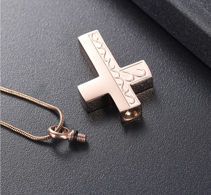 Infinity Religious Cross Cremation Jewelry for Ashes Pendant Holder Urns for Pet/Human Memorial Women Men Necklace Unisex