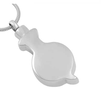 Stainless Steel Snail Crystal Round Memorial Locket Pendant Necklace for Women Girls