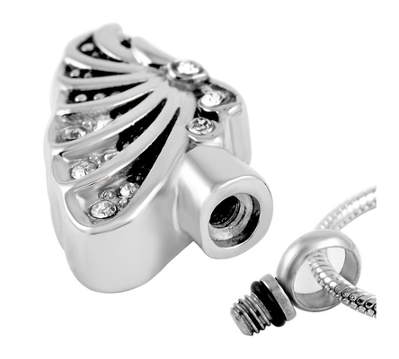 Stainless Steel Necklace with Beautiful Butterfly Design Funeral Keepsake Jewelry