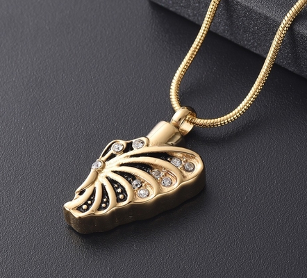 Stainless Steel Necklace with Beautiful Butterfly Design Funeral Keepsake Jewelry
