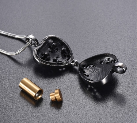 Decoration "Always in My Heart" Cremation Jewelry For Ashes Pendant Memorial Urn Necklace