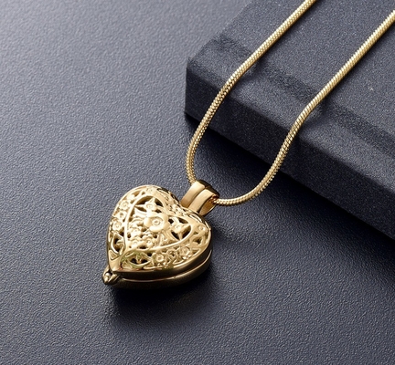 Decoration "Always in My Heart" Cremation Jewelry For Ashes Pendant Memorial Urn Necklace