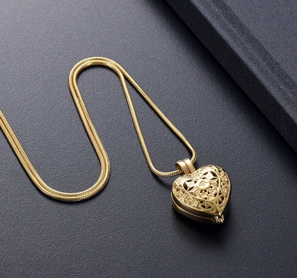 Decoration "Always in My Heart" Cremation Jewelry For Ashes Pendant Memorial Urn Necklace