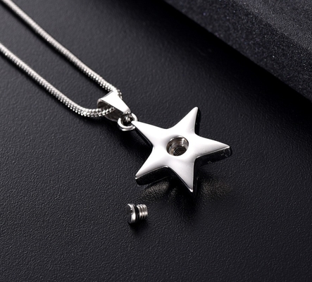 Decoration Beautiful Star Inlay Clear Crystal Cremation Jewelry Pendant for Men Women