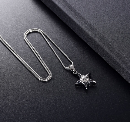 Decoration Beautiful Star Inlay Clear Crystal Cremation Jewelry Pendant for Men Women