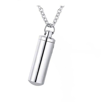 Unique Designs Stainless Steel Jewelry Holder for Cremation Memorial Necklace Jewelry