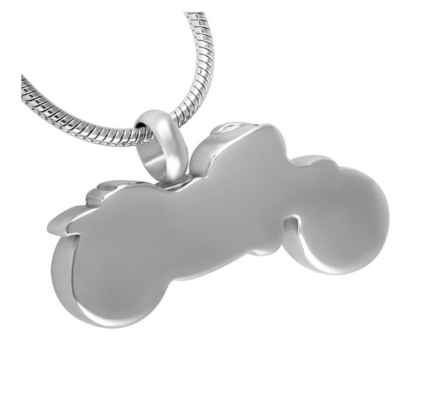 Unique 316L Stainless Steel Vintage Motorcycle Pendant Cremation Jewelry for Ashes