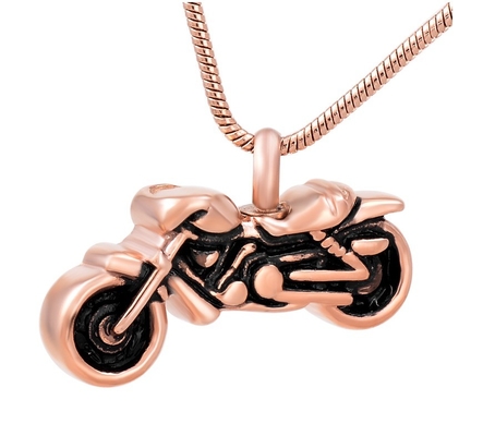 Unique 316L Stainless Steel Vintage Motorcycle Pendant Cremation Jewelry for Ashes