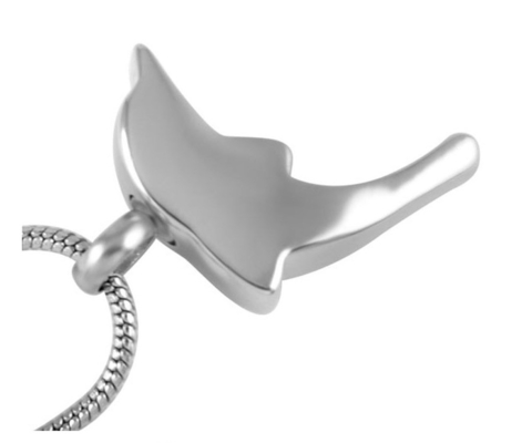 Dolphin Urn Ash Pendant Charm Necklace Keepsake for Stainless Steel Cremation Jewelry