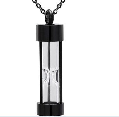 Stainless Steel Eternity Memory Hourglass Urn Necklace for Pet/Human A Loving Tribute
