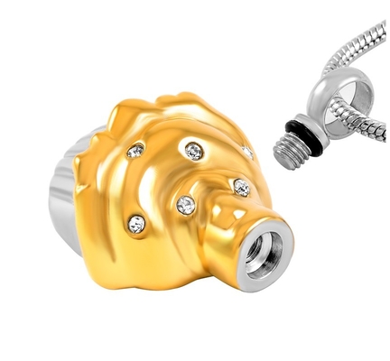 Engravable Cupcake Stainless Steel Cremation Jewelry Urn Pendant Perfect for Human Ashes