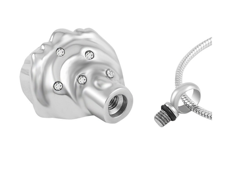 Engravable Cupcake Stainless Steel Cremation Jewelry Urn Pendant Perfect for Human Ashes