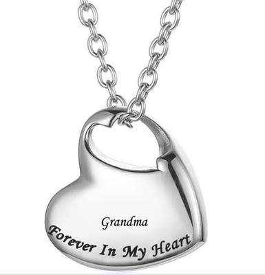 Gift Heart Locket Necklace Small Stainless Steel Jewelry for Picture Keepsake Pendant