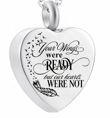 Stainless Steel Heart Urn Necklace 18K Gold Plated Cremation Jewelry with 12 Birthstones