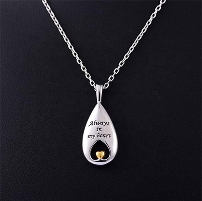 Jewelry Type Pendants or Charms 925 Sterling Silver Waterdrop Cremation Pendant