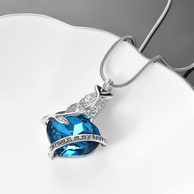 Heart Shape Cremation Jewelry Keepsake Holder Necklace Stainless Steel Urn for Ashes