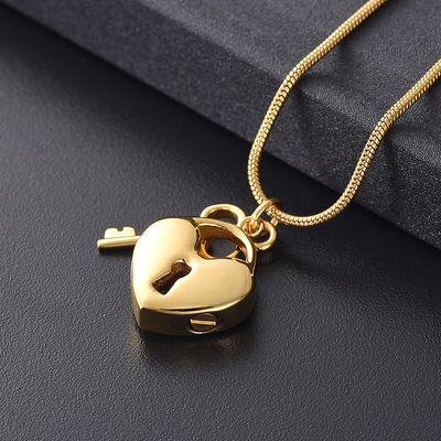 Gift Occasion Stainless Steel Cremation Key Locket for Women's Jewelry Accessory