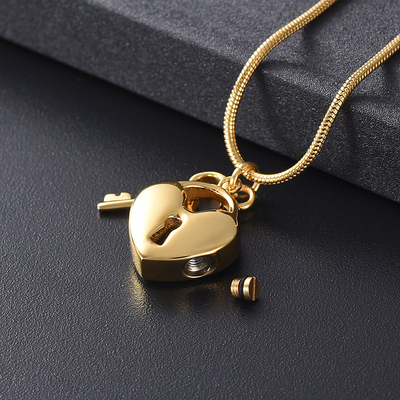 Gift Occasion Stainless Steel Cremation Key Locket for Women's Jewelry Accessory