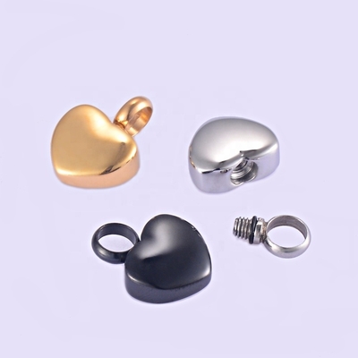 Charm Pendants Type Stainless Steel Heart Locket for Memorial Ashes Urn Necklace/Bracelet