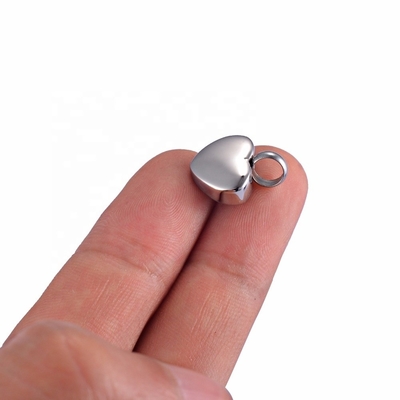 Charm Pendants Type Stainless Steel Heart Locket for Memorial Ashes Urn Necklace/Bracelet