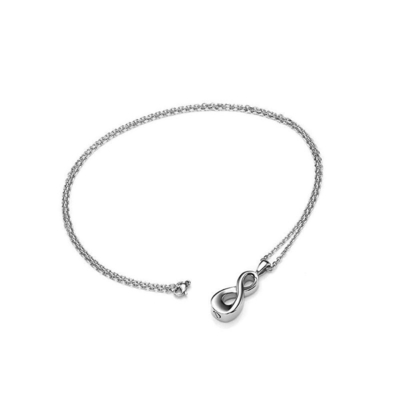 Infinity Love Ash Memorial Keepsake Stainless Steel Urn Pendant Necklace Cremation Jewelry
