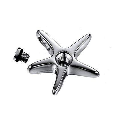 Unique Design Stainless Steel Cremation Jewelry Starfish Charm Urn Pendant Necklace