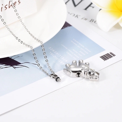 Lovely Elephant Memorial Necklace Jewelry SUS304 Stainless Steel Cremation Ashes Urn