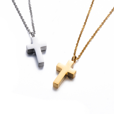 Stainless Steel Fashion OEM/ODM Welcome Cross Pendant for Pet Hair and Ash Memorial