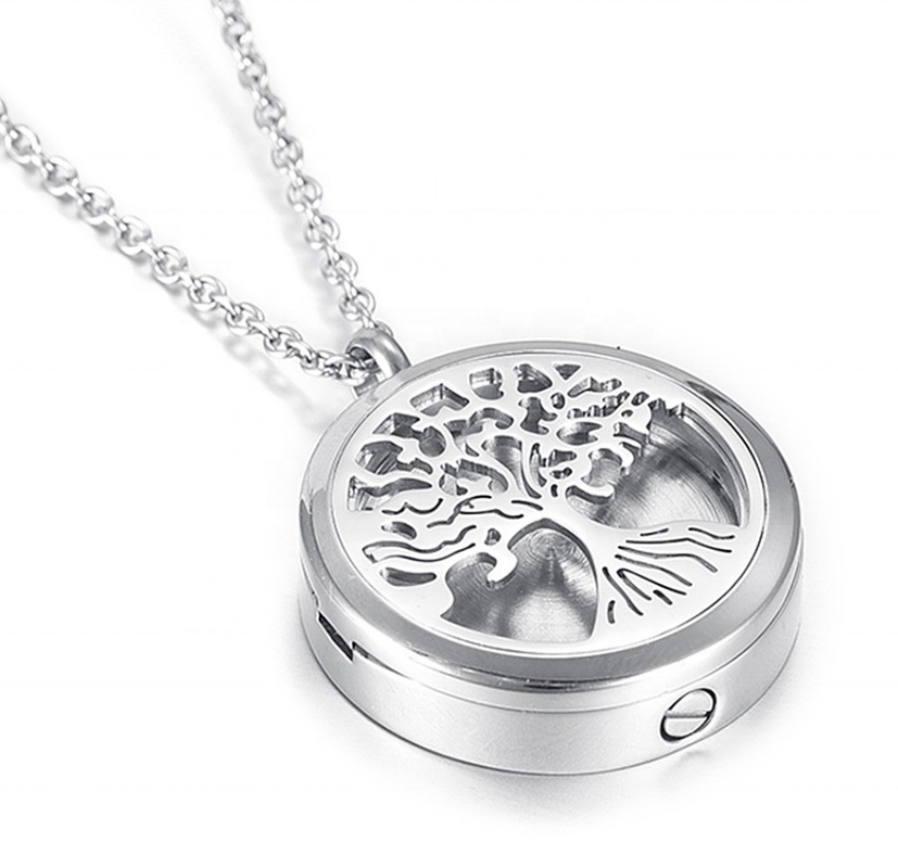 Tree of Life Memorial Jewelry for Pet/Human Picture Locket Pendant Necklace