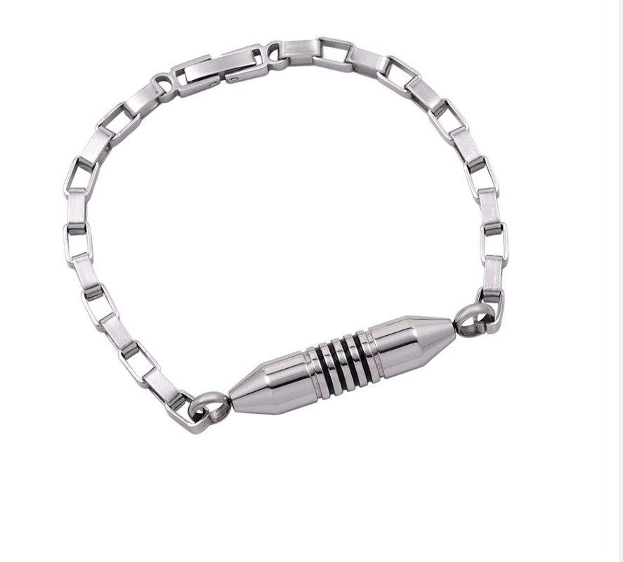 18K Gold Plated Stainless Steel Cremation Bracelet for Men and Women's Memorial Jewelry