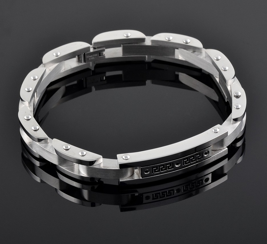 24K Gold Plated 316L Stainless Steel Watch Band Bracelet for Men's Cremation Urn Ashes