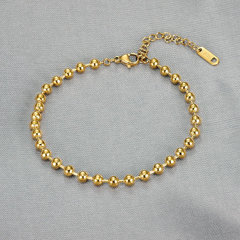 Simple Temperament Light Luxury Ladies Titanium Steel Bracelet with Geometric Pattern