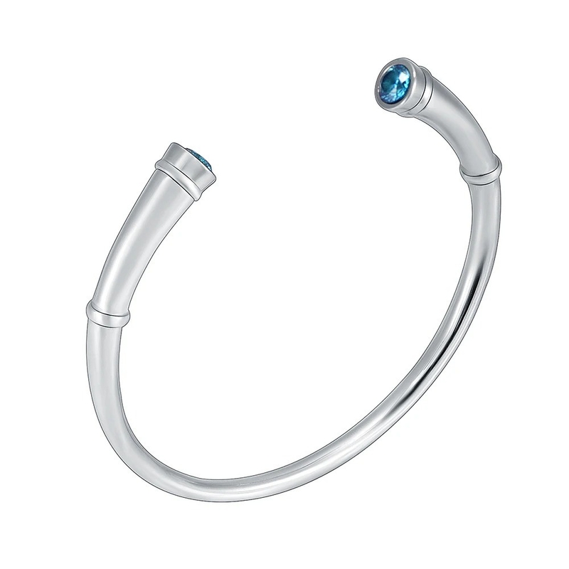 Stainless Steel Double End Open Cremation Souvenir Bracelet for Ashes Memorial Bangle