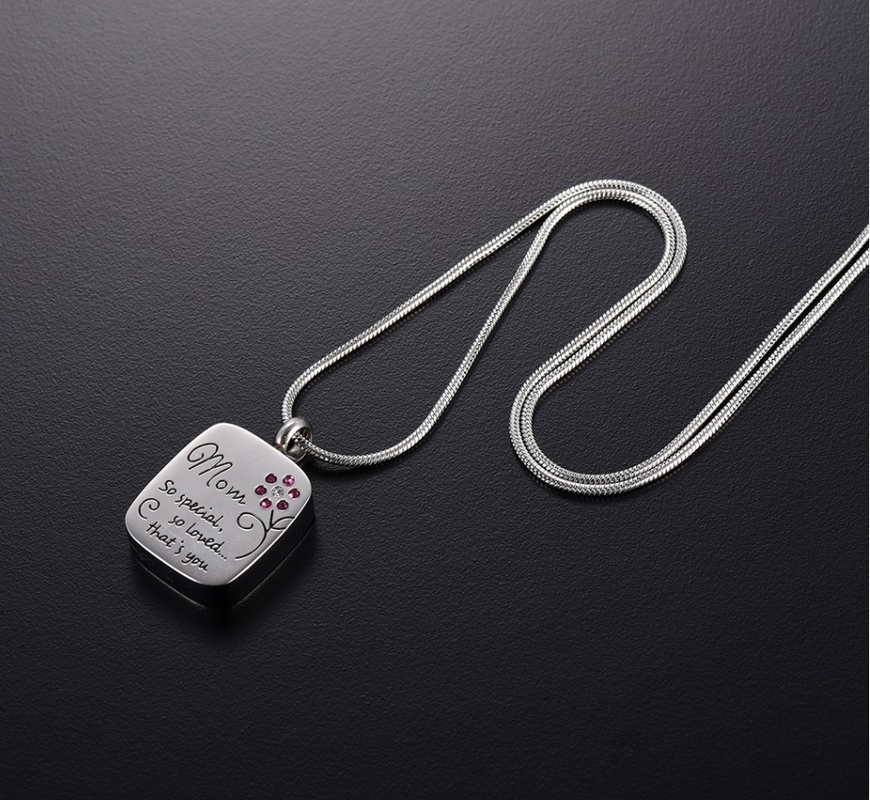 Affordable Zirconia Cremation Jewelry Customized Design for Mom Remember Your Loved One