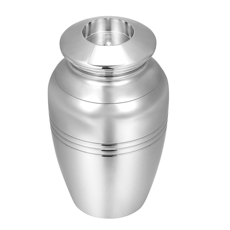 Unique Designs Stainless Steel Candle Holder Cremation Urn for Ashes Keepsake Jewelry