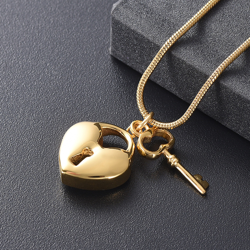 Gift Occasion Stainless Steel Cremation Key Locket for Women's Jewelry Accessory