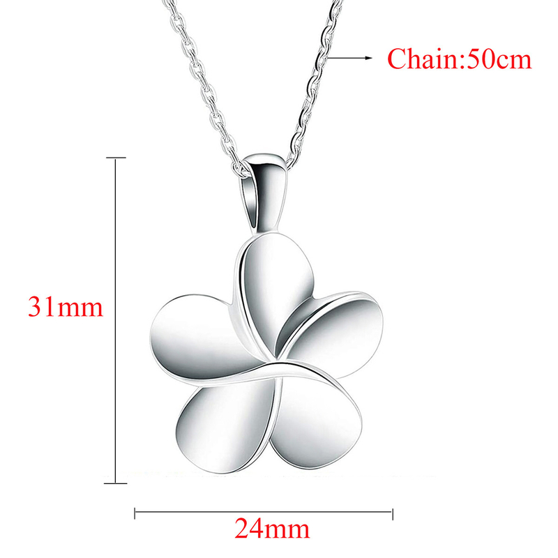 Charm Pendants Type Stainless Steel Flower Cremation Necklace for Memorial Locket
