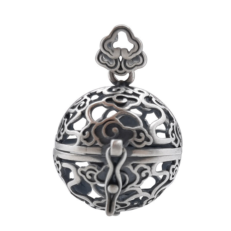 S925 Silver Vintage Craft Silver Sachet Ball Pendant for Mould Making and Sample Making